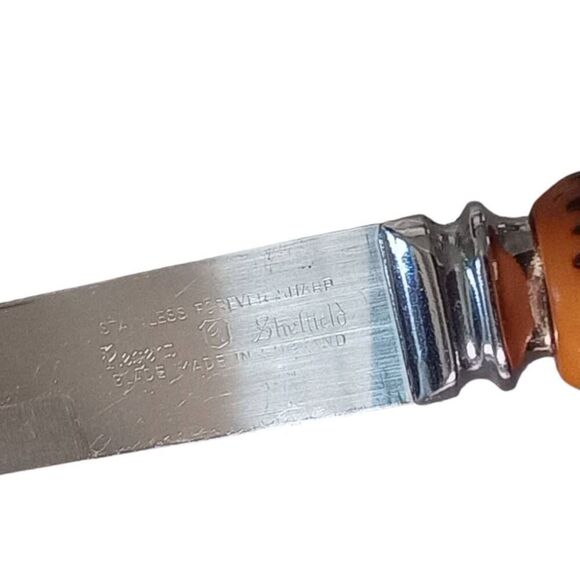 Sheffield england, set of two antler handled knives - Picture 6 of 6